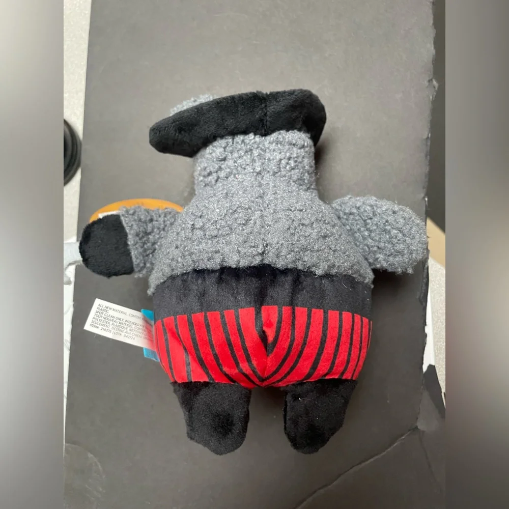 Bark The Dread Pirate Black Bear-D Dog Plush Squeak Toy, size L